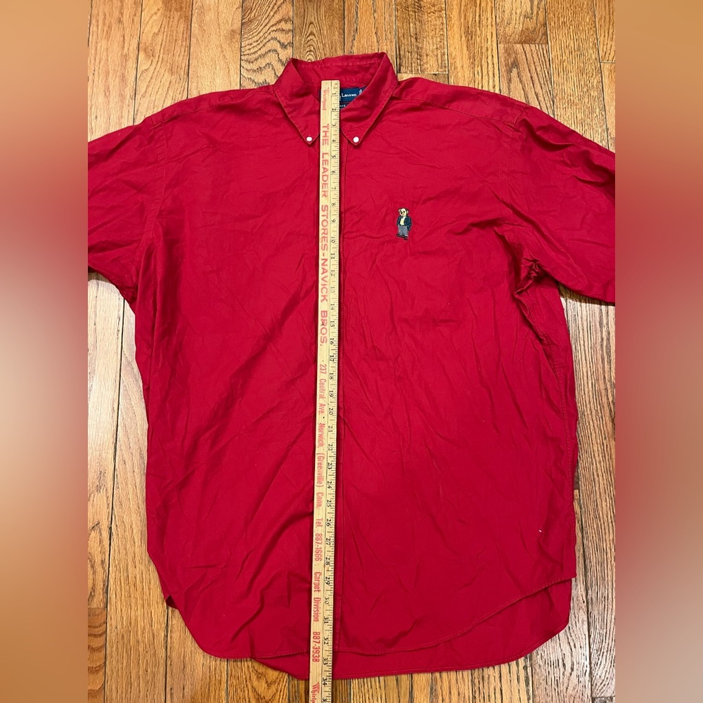 Ralph Lauren Button Down Up Shirt Long Sleeve Polo Blake XL RL Polo Bear - Picture 4 of 8